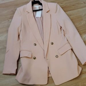 NWT pink boyfriend blazer
